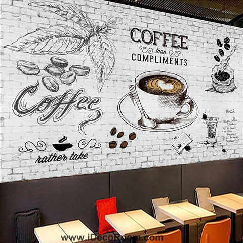 Image of Coffee shop Wallpaper Coffee Club Cafe Wall Murals IDCWP-CF-000020