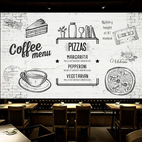 Image of Coffee shop Wallpaper Coffee Club Cafe Wall Murals IDCWP-CF-000023