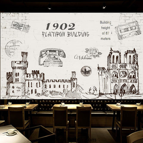 Image of Coffee shop Wallpaper Coffee Club Cafe Wall Murals IDCWP-CF-000025