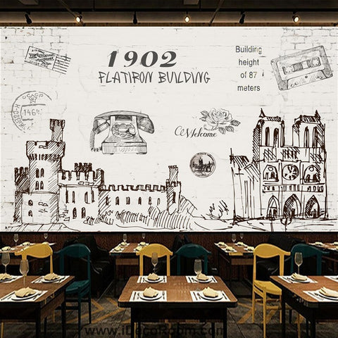 Image of Coffee shop Wallpaper Coffee Club Cafe Wall Murals IDCWP-CF-000025