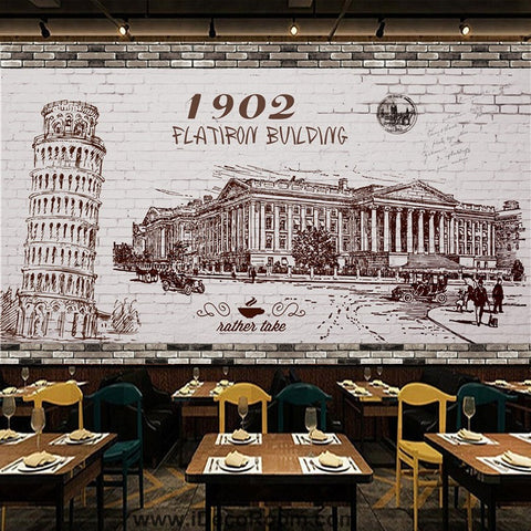 Image of Coffee shop Wallpaper Coffee Club Cafe Wall Murals IDCWP-CF-000026