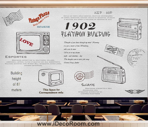 Image of Coffee shop Wallpaper Coffee Club Cafe Wall Murals IDCWP-CF-000027