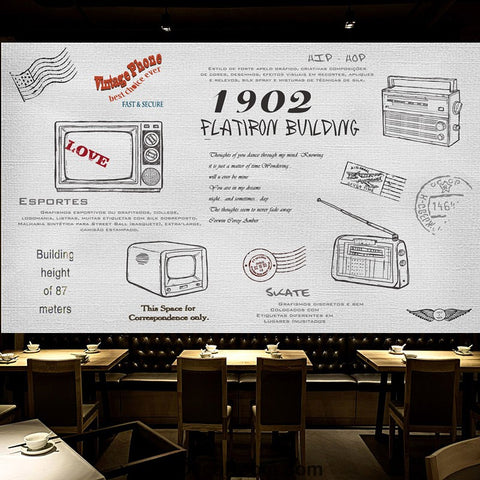 Image of Coffee shop Wallpaper Coffee Club Cafe Wall Murals IDCWP-CF-000027