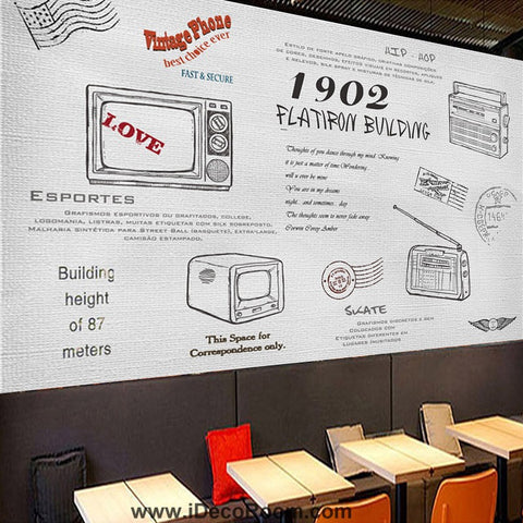 Image of Coffee shop Wallpaper Coffee Club Cafe Wall Murals IDCWP-CF-000027