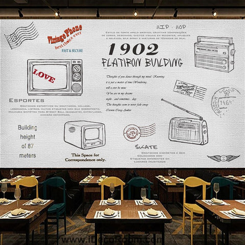 Image of Coffee shop Wallpaper Coffee Club Cafe Wall Murals IDCWP-CF-000027