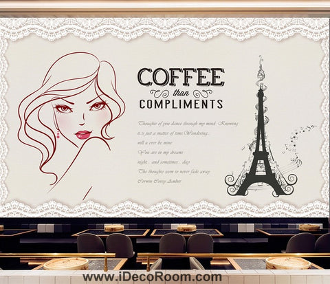 Image of Coffee shop Wallpaper Coffee Club Cafe Wall Murals IDCWP-CF-000028