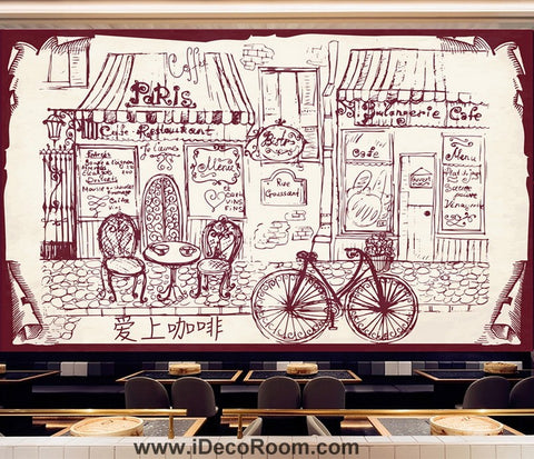 Image of Coffee shop Wallpaper Coffee Club Cafe Wall Murals IDCWP-CF-000030