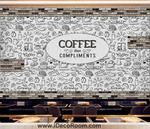Image of Coffee shop Wallpaper Coffee Club Cafe Wall Murals IDCWP-CF-000031