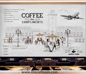 Coffee shop Wallpaper Coffee Club Cafe Wall Murals IDCWP-CF-000032