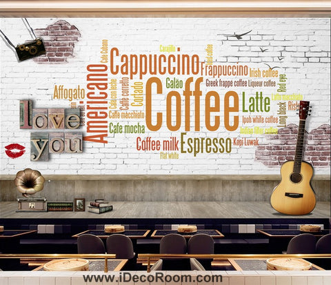 Image of Coffee shop Wallpaper Coffee Club Cafe Wall Murals IDCWP-CF-000036
