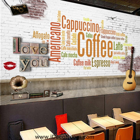 Image of Coffee shop Wallpaper Coffee Club Cafe Wall Murals IDCWP-CF-000036