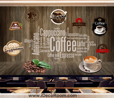 Image of Coffee shop Wallpaper Coffee Club Cafe Wall Murals IDCWP-CF-000049