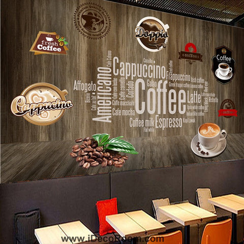 Image of Coffee shop Wallpaper Coffee Club Cafe Wall Murals IDCWP-CF-000049