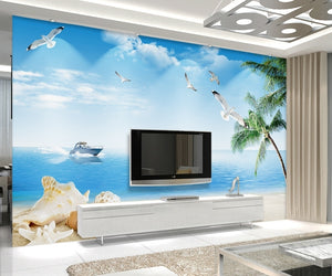 3d seaside scenery Wallpaper IDCWP-DZ-000039