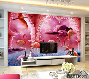 Beautiful Fashion Flamingo Creative wallpaper wall murals IDCWP-HL-000010