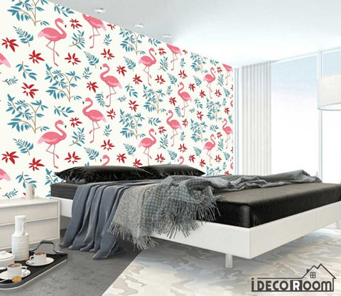 Image of flamingo sofa wallpaper wall murals IDCWP-HL-000013