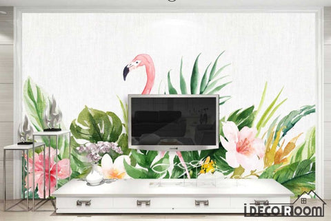 Image of fashion flamingo Nordic minimalist wallpaper wall murals IDCWP-HL-000121
