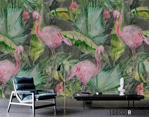 Image of European-European Southeast Asian Flamingo Coco wallpaper wall murals IDCWP-HL-000133