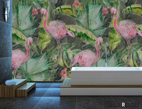 Image of European-European Southeast Asian Flamingo Coco wallpaper wall murals IDCWP-HL-000133
