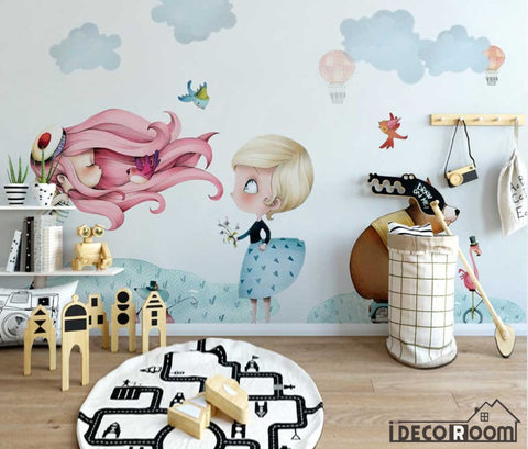 Image of Nordic minimalist little beauty wallpaper wall murals IDCWP-HL-000157