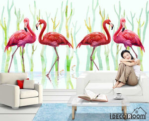 Flamingo wallpaper wall murals IDCWP-HL-000209