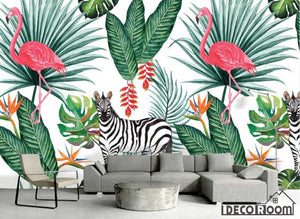 flamingo zebra wallpaper wallpaper wall murals IDCWP-HL-000312