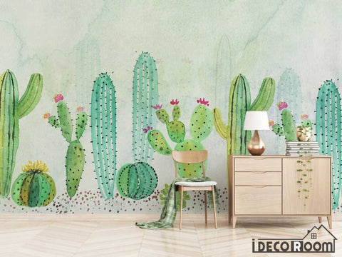 Image of Modern minimalist plant cactus wallpaper wall murals IDCWP-HL-000361