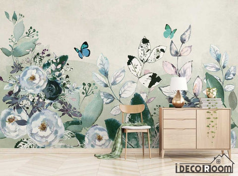 Image of Modern minimalist rose floral wallpaper wall murals IDCWP-HL-000368