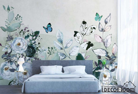 Image of Modern minimalist rose floral wallpaper wall murals IDCWP-HL-000368