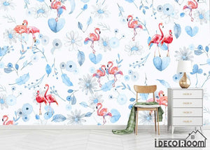 Modern  plant flamingo Nordic wallpaper wall murals IDCWP-HL-000376