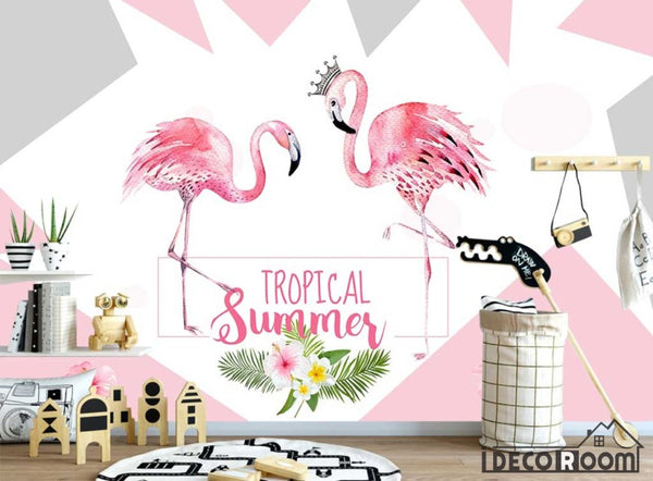 Nordic Flamingo Background Wall Hanging Bed Headboard Wall Hanging Room Tapestry