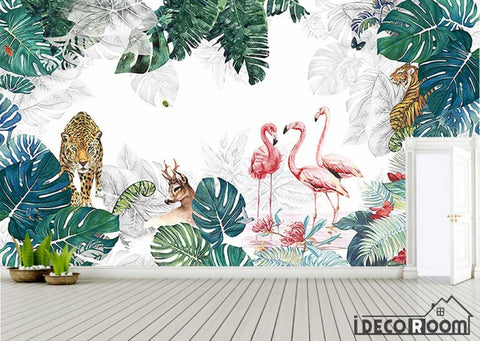 Image of Nordic plant animal park long theme wallpaper wall murals IDCWP-HL-000444