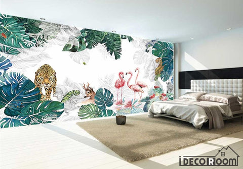 Image of Nordic plant animal park long theme wallpaper wall murals IDCWP-HL-000444