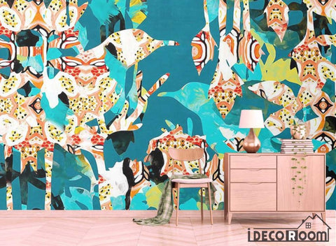 Image of Vintage pattern graffiti art wall tooling wallpaper wall murals IDCWP-HL-000488