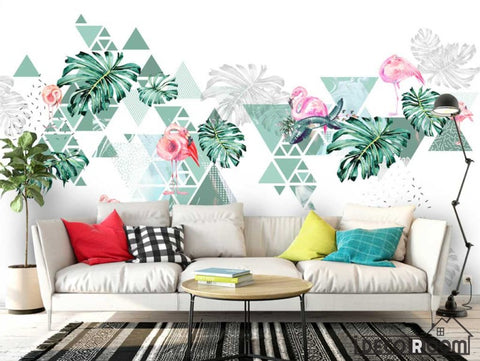 Image of Minimalist Nordic banana flamingo modern wallpaper wall murals IDCWP-HL-000492