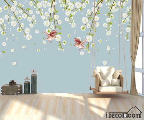 Image of floral pear wallpaper wallpaper wall murals IDCWP-HL-000568