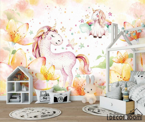 Image of Nordic minimalist fantasy pony wallpaper wall murals IDCWP-HL-000594