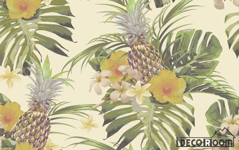 Image of Tropical plant rainforest wallpaper wall murals IDCWP-HL-000639