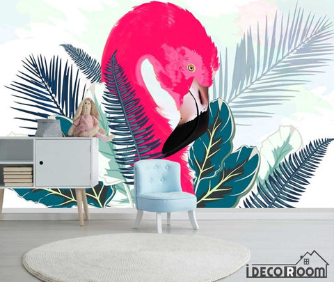 Image of Modern minimalist Flamingo Nordic wallpaper wall murals IDCWP-HL-000656