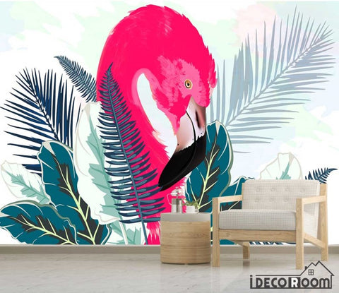 Image of Modern minimalist Flamingo Nordic wallpaper wall murals IDCWP-HL-000656
