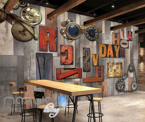 Image of Clock Letter Victorian Display Art Wall Murals Wallpaper Decals Prints Decor IDCWP-JB-000010