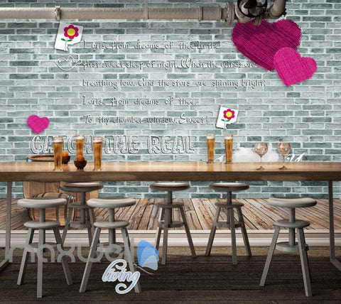 Image of Poem Warmth Wall Cute Flower Art Wall Murals Wallpaper Decals Prints Decor IDCWP-JB-000029