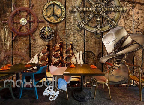 Image of Wood Travel Boots Ship Sea Art Wall Murals Wallpaper Decals Prints Decor IDCWP-JB-000031