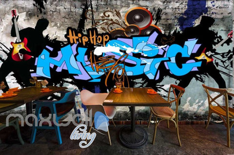 Image of Hiphop Graffiti Dance Wall Art Wall Murals Wallpaper Decals Prints Decor IDCWP-JB-000033
