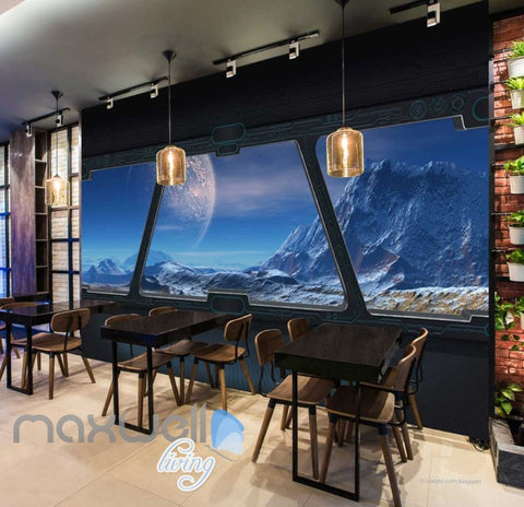 Image of Space Station Galaxy View Art Wall Murals Wallpaper Decals Prints Decor IDCWP-JB-000036