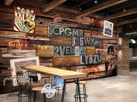 Image of Travel World Lady Desgin Wood Wall Art Wall Murals Wallpaper Decals Prints Decor IDCWP-JB-000043