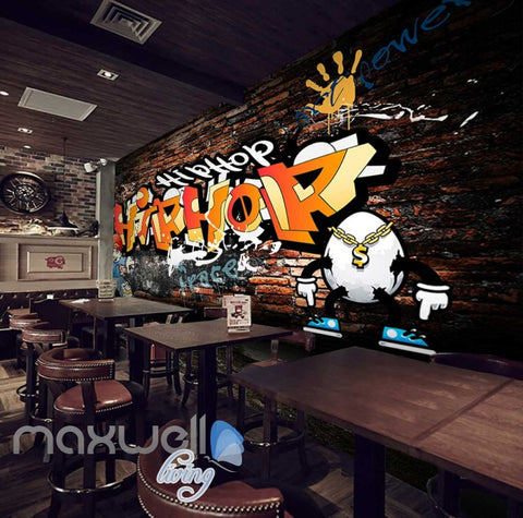 Image of Hiphop Wall Art Graffiti Cool Art Wall Murals Wallpaper Decals Prints Decor IDCWP-JB-000054