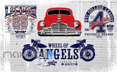 Image of World Sport Car Wall Cool Design Art Wall Murals Wallpaper Decals Prints Decor IDCWP-JB-000059