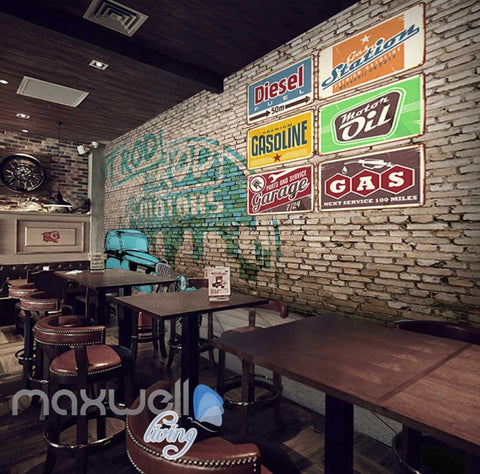 Image of Classic Style Car Wall Garage Display Art Wall Murals Wallpaper Decals Prints Decor IDCWP-JB-000060