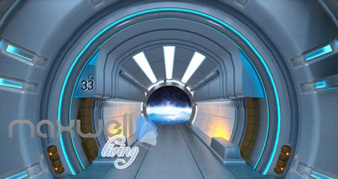 Image of Space Tunnel View Star Desgin Art Wall Murals Wallpaper Decals Prints Decor IDCWP-JB-000077